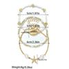 3 Pcs/Set Summer Bohemia Shell Bracelet Set for Women Gold Silver Color Starfish Charm Pearl Chain Bangle Beach Vacation Jewelry