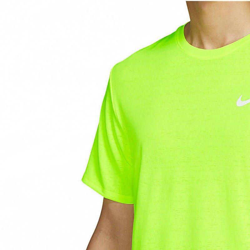 Nike Running T Shirt Men's Neon Green CU5993-702