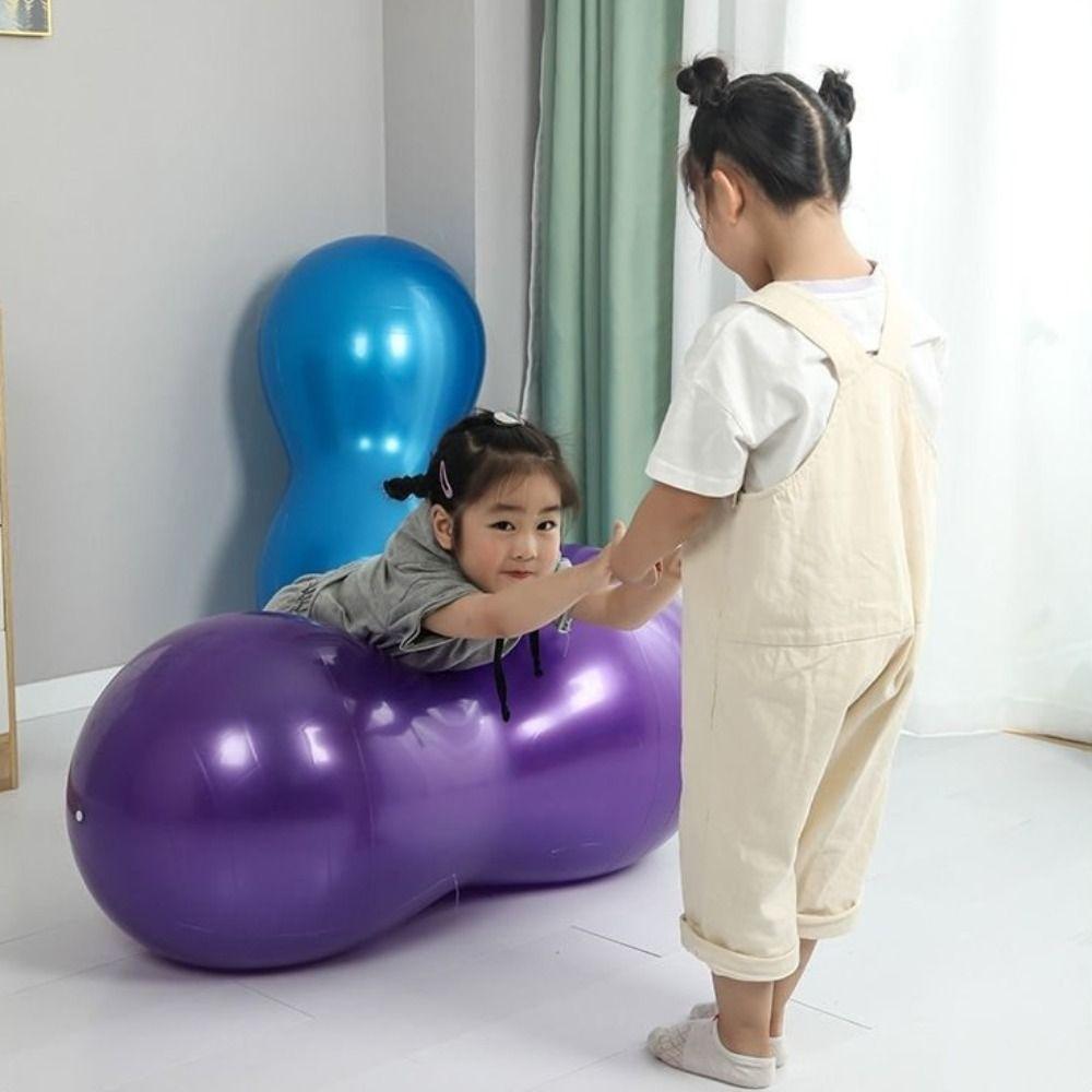 Thickened Peanut Ball Anti-Burst Yoga Fitness Ball Balance Sports Pilates Yoga Ball  Adult Fitness