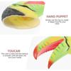 Interactive Toucan Toy for Stage Performance Kids Hand Puppet 23X22.5X10CM Role Play 1Pcs