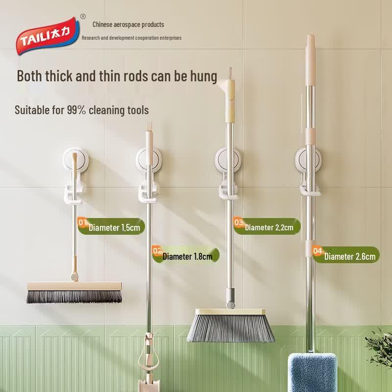 Taili U-shaped Suction Cup Mop Holder