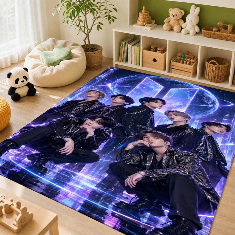 Seventeen Chibi Art Carpet Soft Rug Plush Rug Thick Rug Kitchen Floor Mat Hallway Runner Low Maintenance