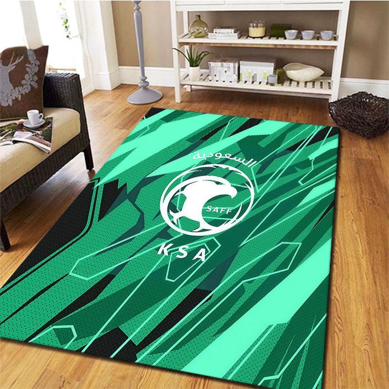 Saudi Arabia National Football Team Carpet Rug for Living Room Bedroom Home Sofa Decoration,Kids play Non-slip Floor Mat
