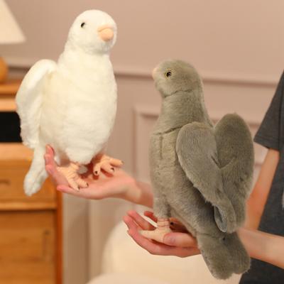 White Dove Children'S Doll Simulation Plush Pigeon Carrier Pigeon Peace Pigeon Magpie Plush Toy Simulation Bird