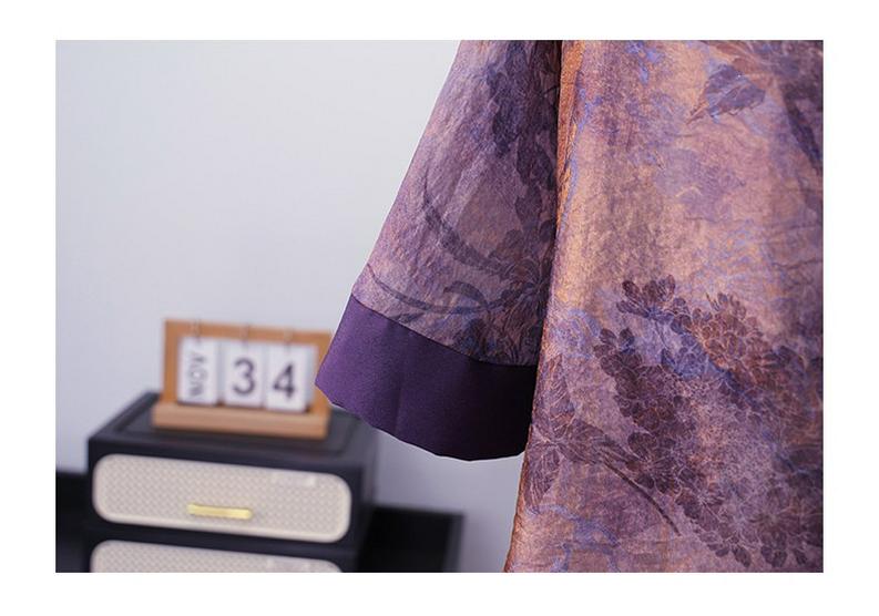 Elegant Summer Short-Sleeved Chiffon Blouse Set for Middle-Aged Women