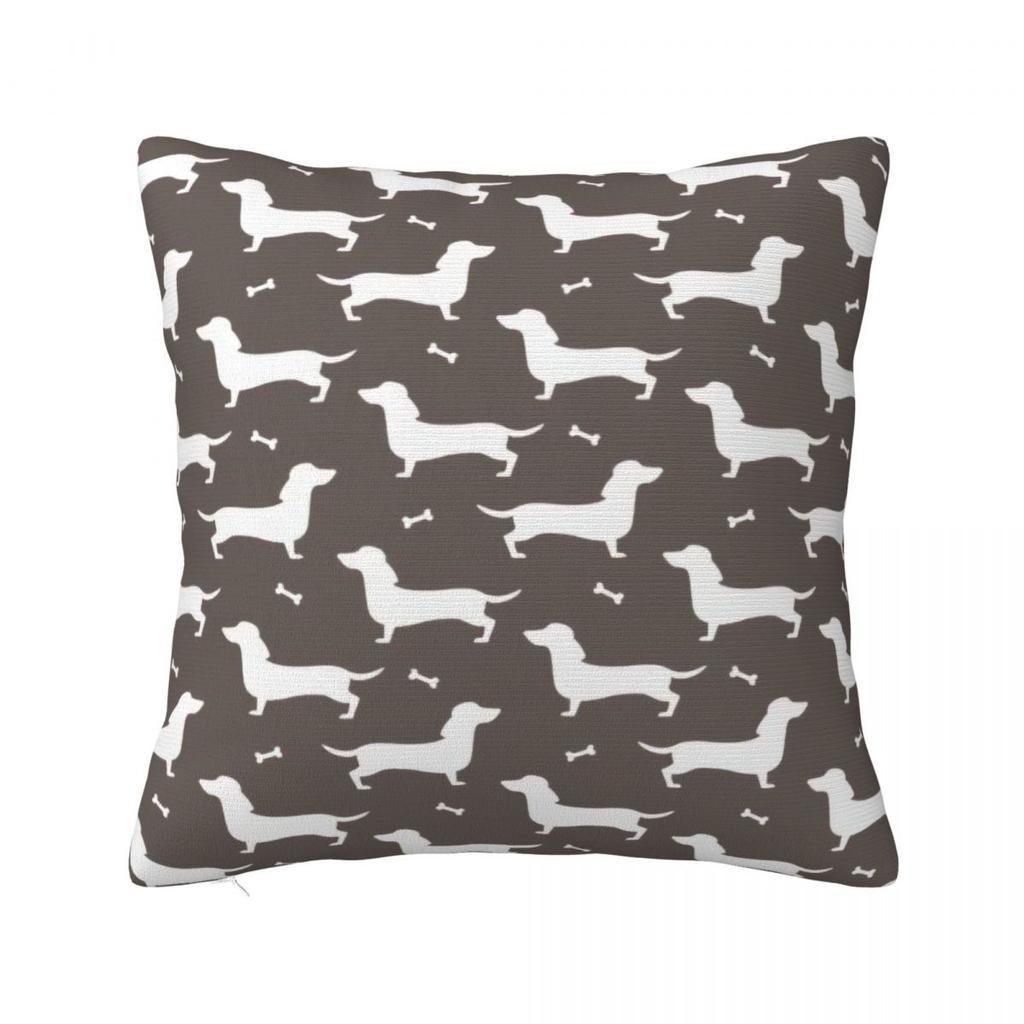Dachshund Throw Pillow Cover Cushions for Sofa Gift for Animal Dog Lover 4545cm Cushion Covers