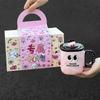 High-value Niche Ceramic Mug with Lid Couple Coffee Milk Cup Girls Birthday Gift Girlfriends Gift