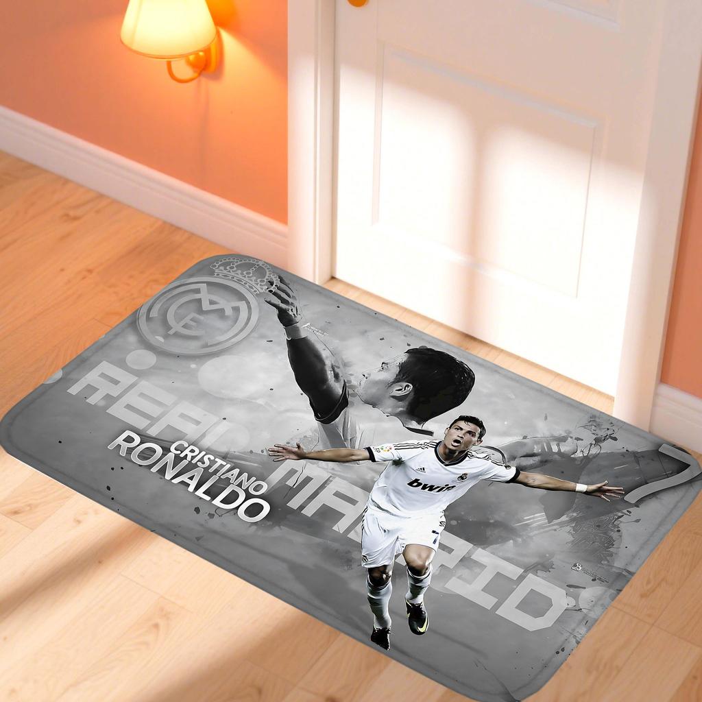 C-CristianoS R-Ronaldo CR7 Zerbino Tappeti da Cucina per Camera da Letto Tappetino per Porta d'Ingresso Tappetino Antiscivolo Decorazione della Stanza Tappeto Motocicletta Casa