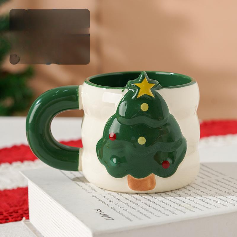 

Mug Mug Santa Ceramic Cup Christmas Gift Girls Coffee Cup Large Water Cup 340ML