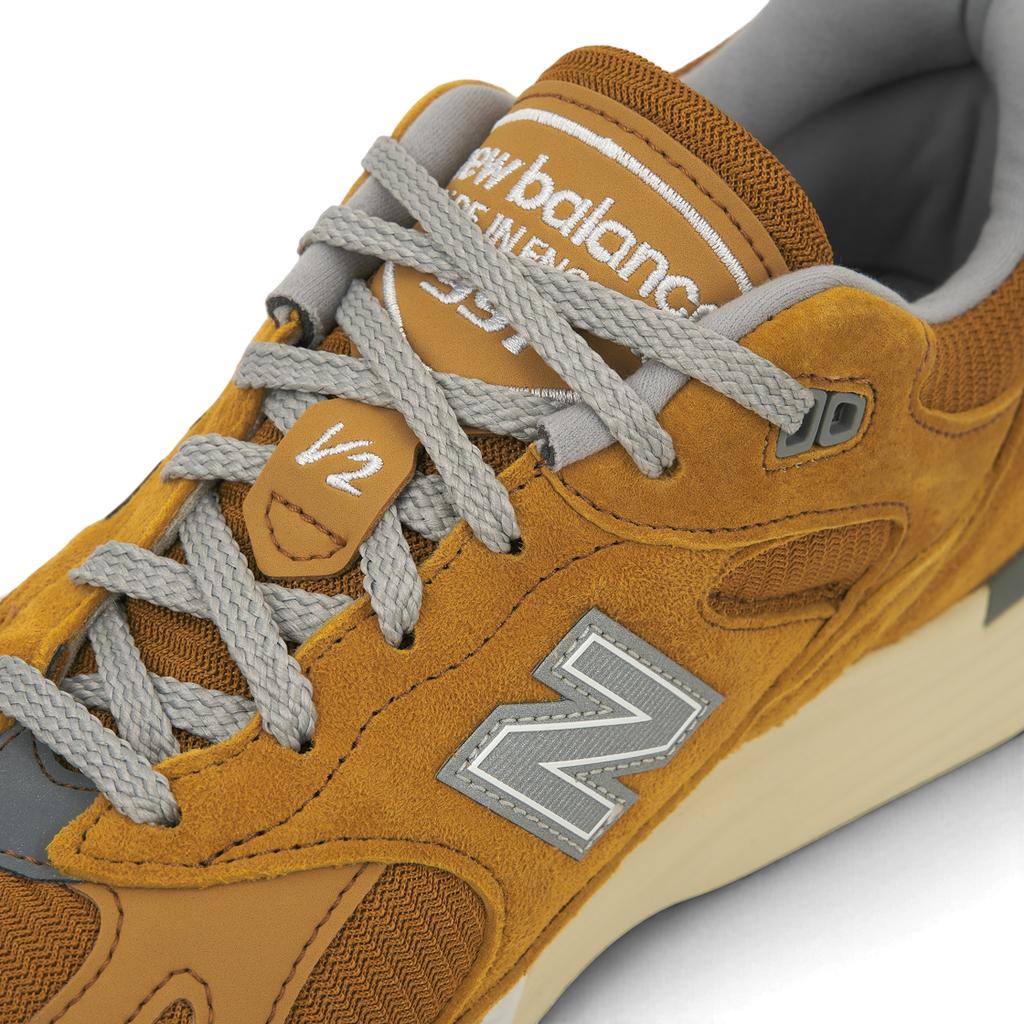 New Balance 991v2 Wyprodukowane w Anglii Brights Revival Pack - Żółte Męskie Trampki Ze Stopu Srebra U991YE2