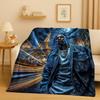 2026 New Top Hip Hop Rapper Star Cartoon Art Flannel Blanket,Ultra Soft Warm Plush Throw for Home Bedroom Bed Sofa Cover Office