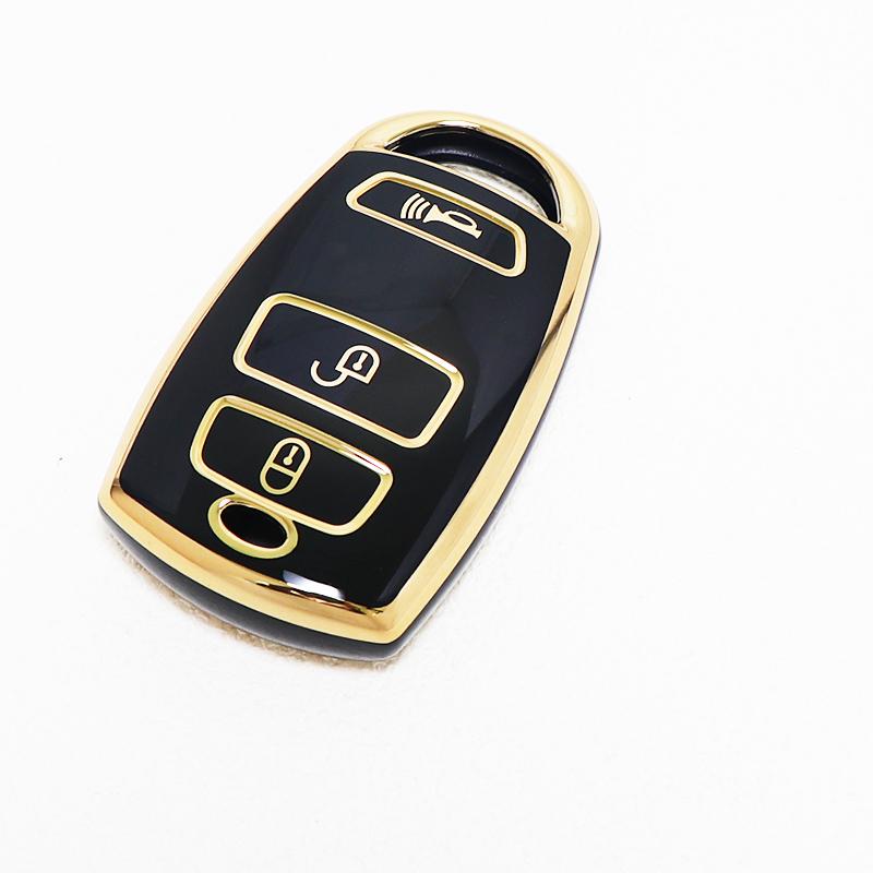 Auto Protector Keychain For Kia Grand Carnival Sedona Tpu Car Remote Keyless Shell Fob Holder Car Key Case Cover Accessories