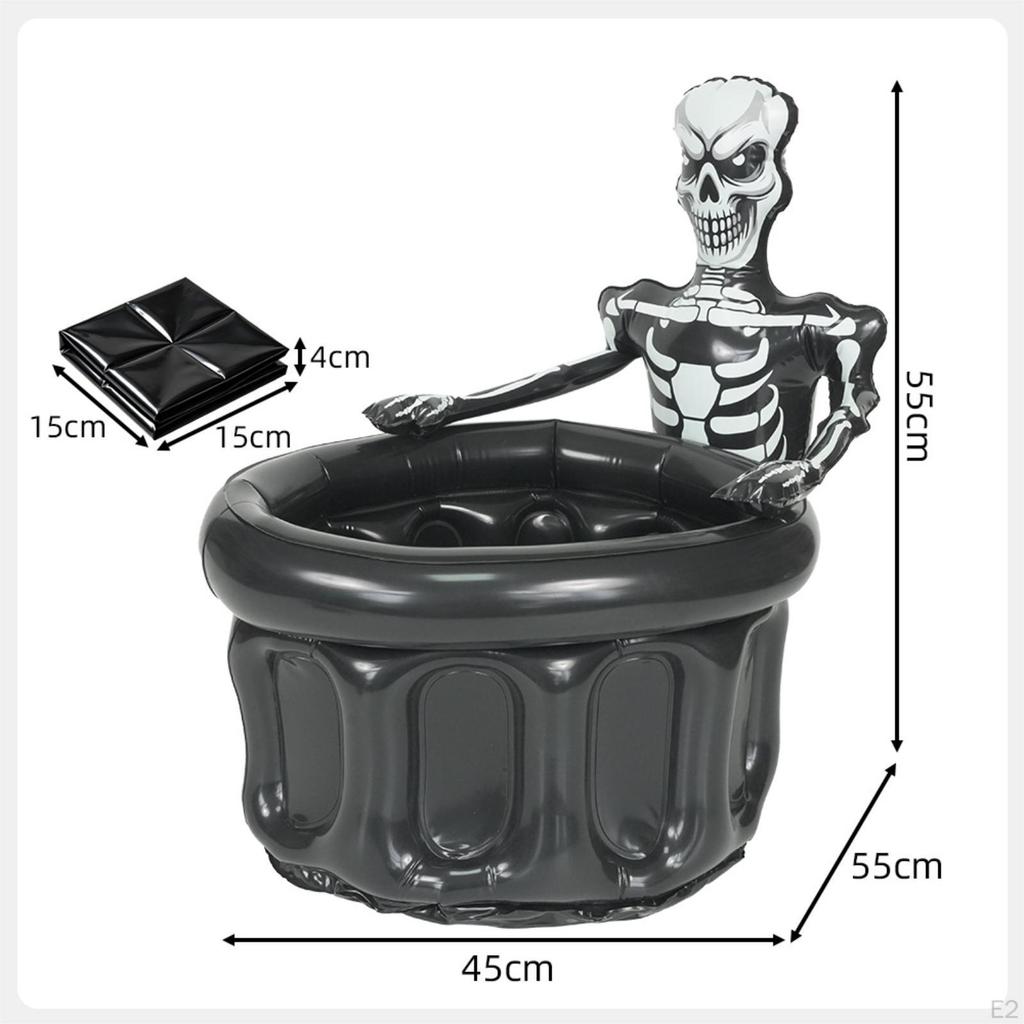 Gruseliger 3D-Eiskübel 17,72x21,65x21,65 Zoll Mehrzweck Wiederverwendbar Wasserdicht für Themenveranstaltungen