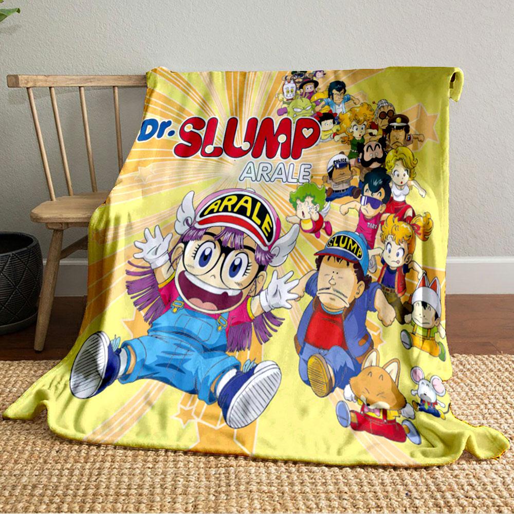 Colorful cartoon characters with vibrant outfits against a yellow backdrop. for all seasons blanket lunch break throw gift