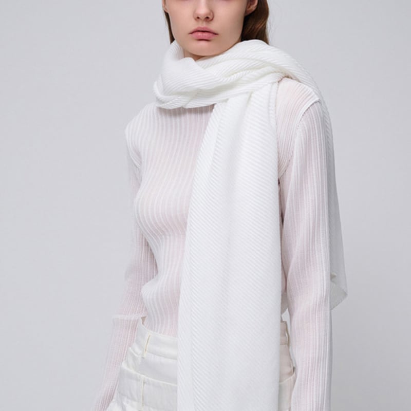 

SIEOR OLE scarf_white white