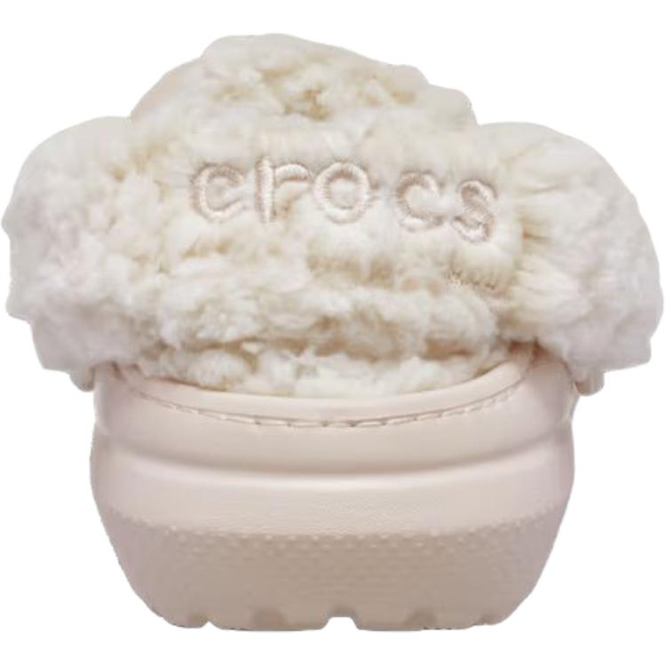 Crocs Kinder Klassische Fleecegefütterte Clogs Bequem Vielseitig Warm Stützend Kinder Clogs Beige 212856-6UR