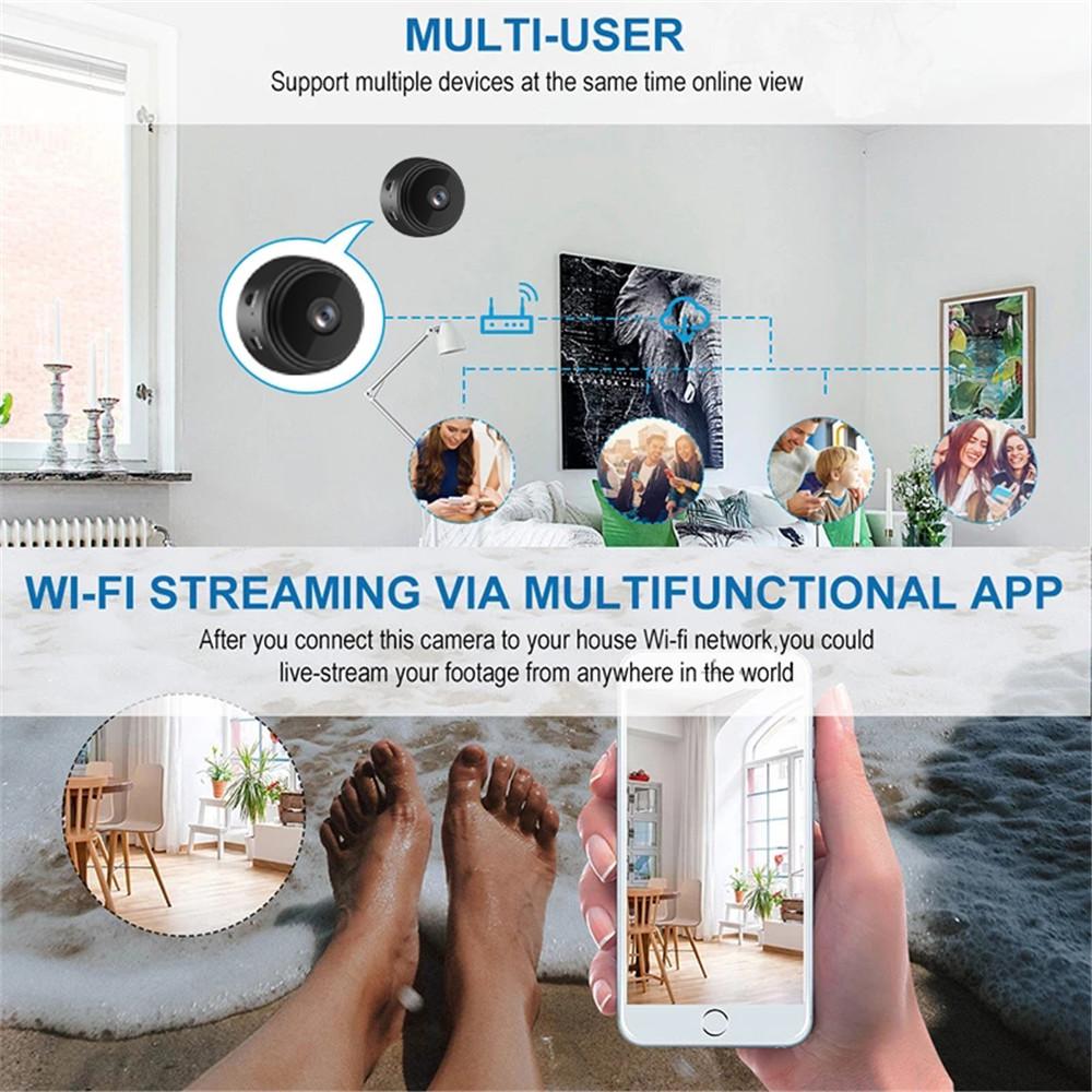 A9 IP kamera WIFI lauko 4K HD kamera naktinio matymo išmanusis namų garso ir vaizdo belaidės kameros saugos kameros AI žmogaus priartinimas