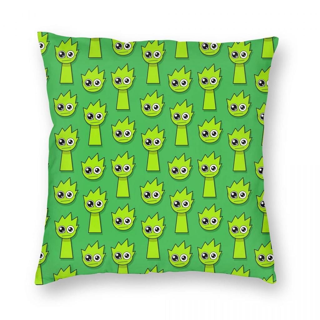 Cartoon Sprunki Game Pillowcase Printed Polyester Cushion Cover Gift Throw Pillow Case Cover Chair Square 40X40cm