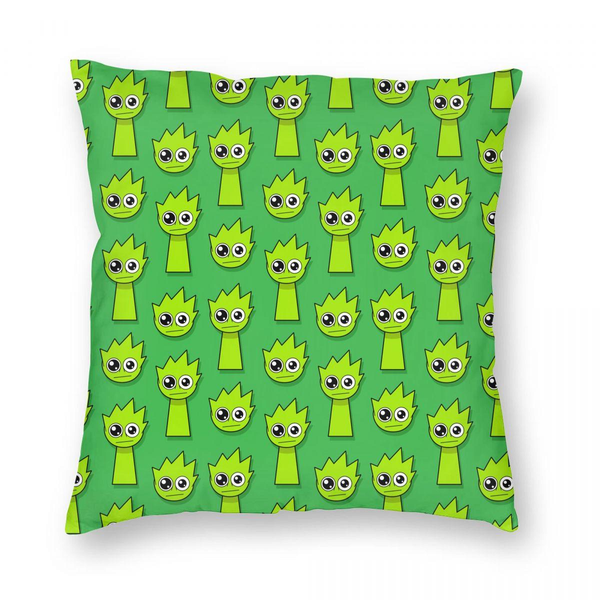 

Мультяшная игровая наволочка Sprunki Двусторонняя печать Полиэстер Чехол для подушки Декоративный чехол для декоративной подушки Домашний На молнии 12x12Inch