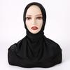 Muslim Women Instant Hijab With Button Underscarf Veil Inner Caps Islam Bonnet Turban Full Cover Neck Underscarf Shawls Turbante