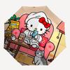 1pc Hello Kitty Automatic Opening/Closing Umbrella with Foldable Design, 8-Bone Iron Frame, Outdoor Use, Ideal Gift for Fans, Travelers, Daily Use, Su