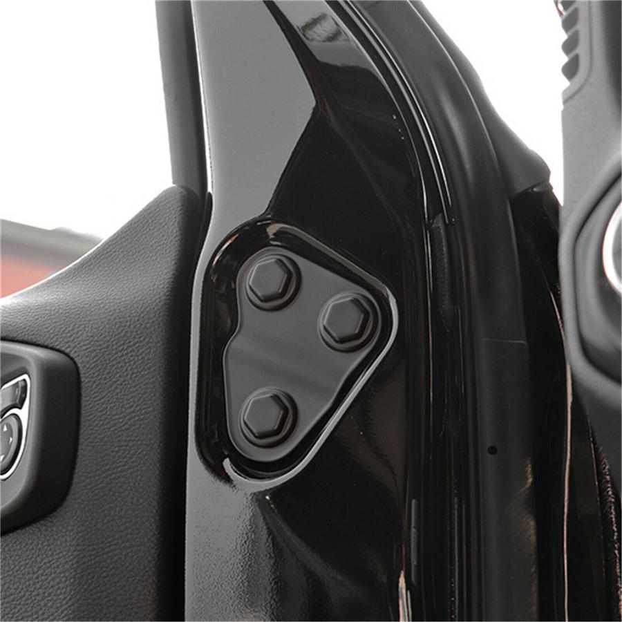 Door Lock Cover Screw Protector Trim For Jeep Wrangler JL JT Willys 2018-2021
