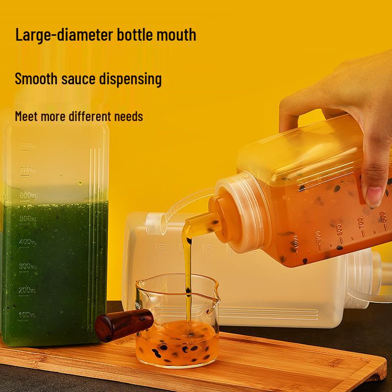 Commercial Tomato Salad Dressing Plastic Squeeze Bottle - Food Grade, Wide Mouth, Ideal for Jam and Milk Tea