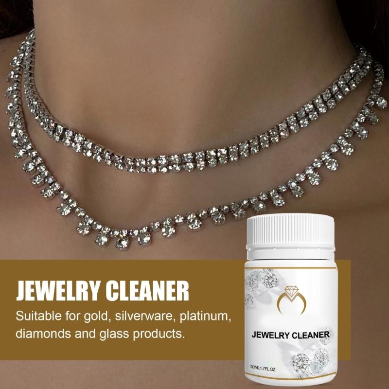 Praktischer Schmuckreiniger Schmuckreinigungslösung Natürliche Inhaltsstoffe Reiniger Schmuckreinigungslösung Nachtformel