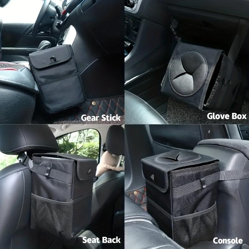 Car Trash Can with Lid and Storage Pockets , 100% Leak‑Proof, Waterproof, Multipurpose Organizer