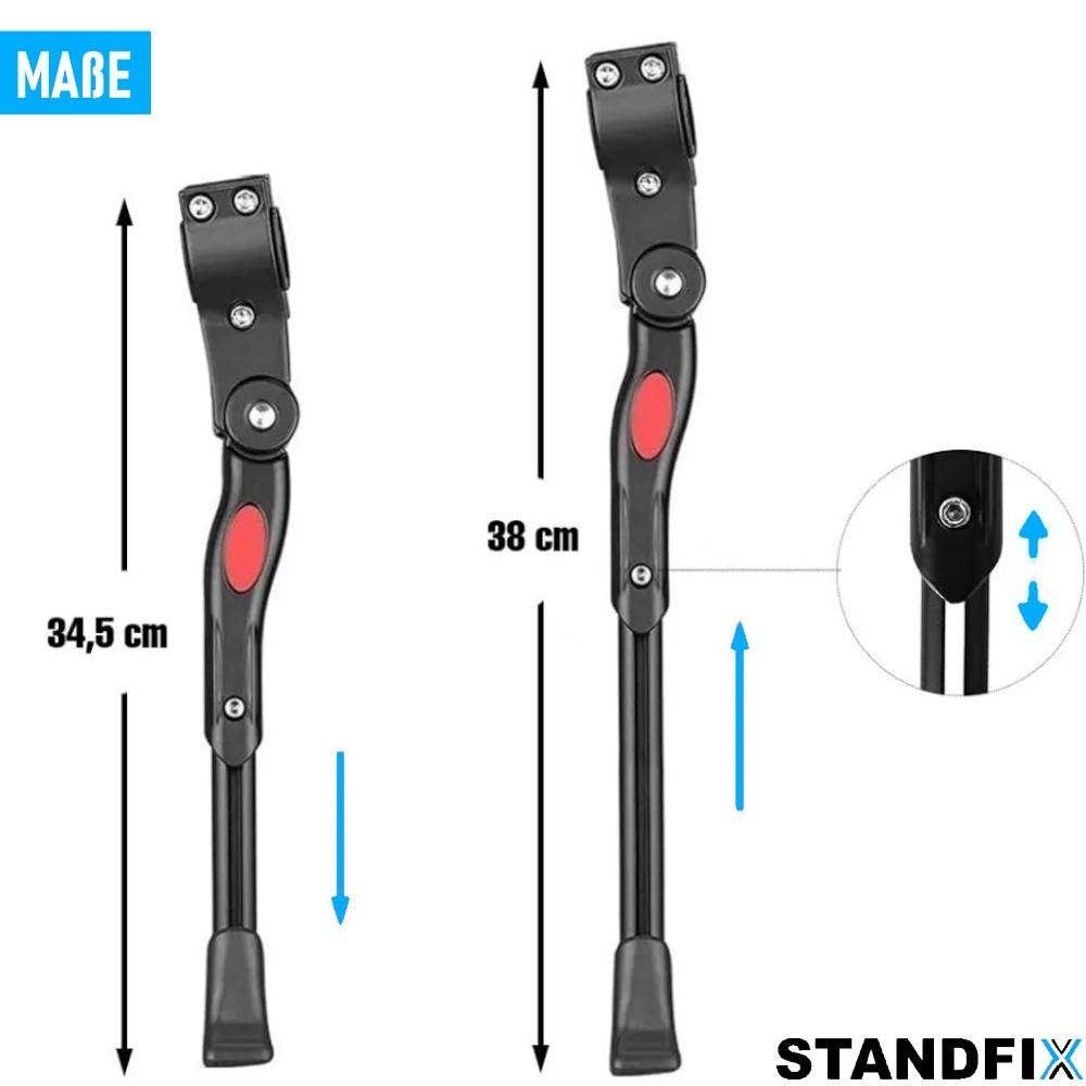 Béquille latérale pour vélo STANDFIX, béquille arrière réglable