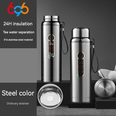 600ml Thermos Cup Vacuum Flask 316 Stainless Steel Large Capacity Tea Cup Thermos Water Bottles Thermoses DIY Lettering