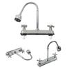 2 Modalità di Spruzzo Rubinetto Regolazione Flusso d'Acqua Rubinetto Conveniente Rubinetto Gira a 360° Lunga Durata Rubinetto da Cucina per Campeggio