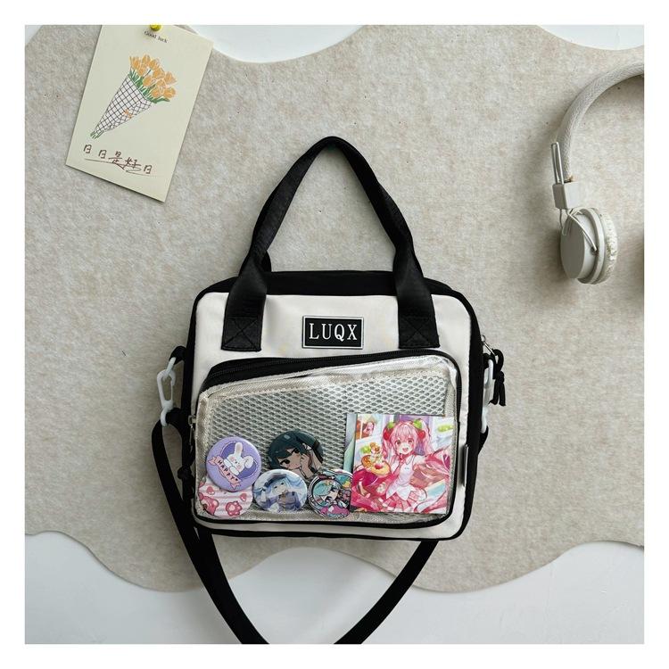Japanese Girl JK Two-dimensional Yuan Small Food Transparent Pain Bag Versatile Soft Girl Portable Messenger Bag College Wind Pain Bag