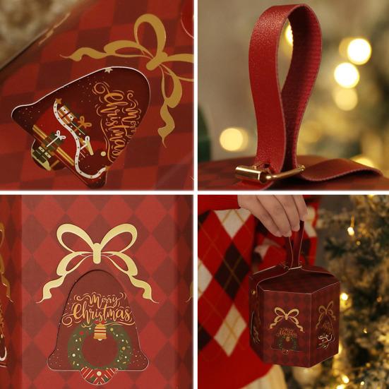 Christmas Gift Box with Handle Cartoon Fruits Candy Treats Goodies Chocolates