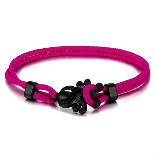 Colored Milan Rope Adjustable Hand Rope Black Octopus Multilayer Bracelet Beach Wind Vacation Wind