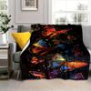 1 Stück Schmetterlingsdruck Decke, Weiche Warme Überwurfdecke Nickerchen Decke für Couch Sofa Büro Bett Camping Reisen