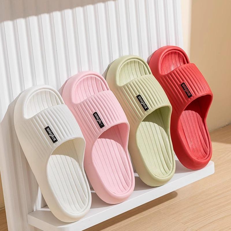 Spring and summer new EVA simple fashion soft bottom cool slippers female couple indoor wear non-slip wear-resistant slippers