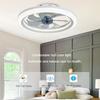 50cm * 13cm Three Color Dimming Electric Ceiling Fan With Light Household LED Fan Light Bedroom Intelligent Remote Control Ceiling Fan Lamp