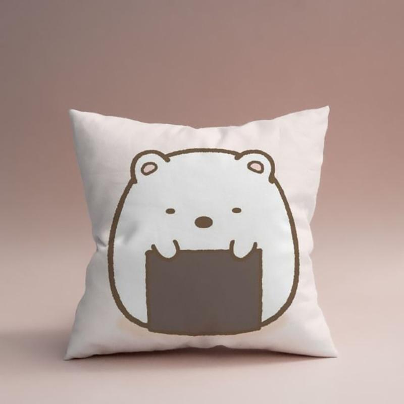 

Кавайная наволочка для декоративной подушки Sumikko Gurashi, милая наволочка для домашнего декора 16x16Inch