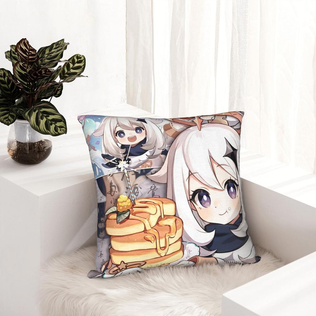 Genshin Impact Game Pillow Covers Stuff Printing Cushion Cover Gift  Pillow Case Cover Sofa Multiple Sizes