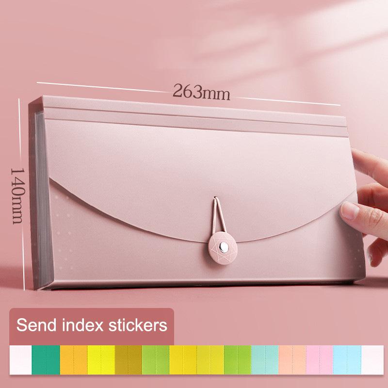 

13 Pockets Expanding File Folder Accordion Document Organizer Check Receipts Bill Card Ticket Holder Expandable Pp Wallet Case 263MM