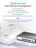 XikeStor 9 Port PoE Hub WEB Management Switch PoE Power 8 Port 1 Port 10G Security Security Camera AP VLAN Aggregation Splitter Hub Support 2.5G +