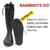 Dress Airborne Rain Boots Fishing Wading Marine Fully for Mountain Streams and Rocky Shores [25cm] Black, Boots, Boots, Boots, Waterproof,