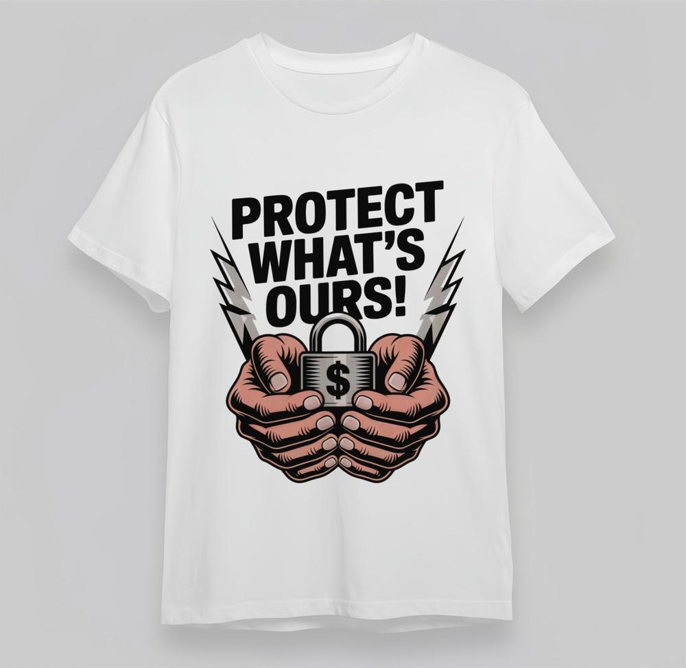 

Men s Plus Size T-Shirt With Guardian Hands Lock Graphic Unisex 100% Cotton Tops M