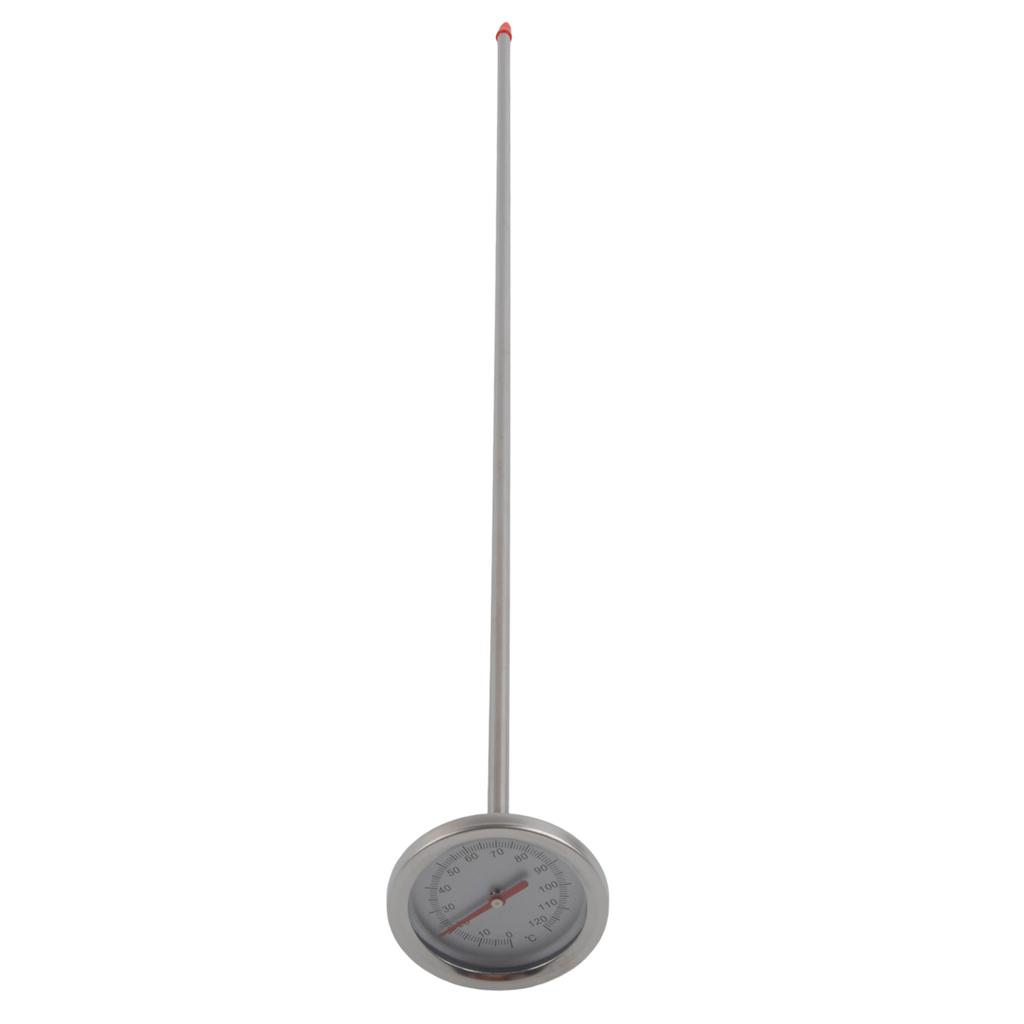 1PC Stainless Steel Compost Thermometer Composting Soil Thermometer With 19.7 Inch Probe Celsius Gardening Tool