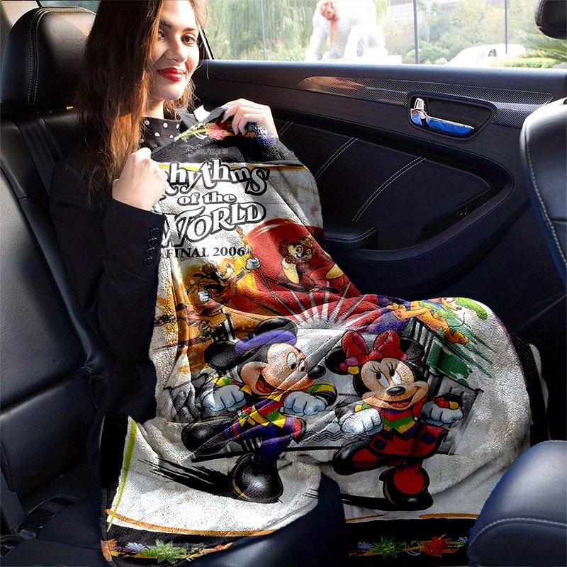 1pc, Disney Mickey and Minnie Home Decor Blanket- Perfect as a Cozy Sofa Throw, Outdoor Blanket, or Gift, Flannel Coverlet, Ideal for Bedrooms