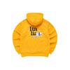 Letter Print Loose Sports Color Block Drawstring Hooded Pullover Vintage American Sweatshirt Women Sweatshirt Gold Orange T11W141204F-YE