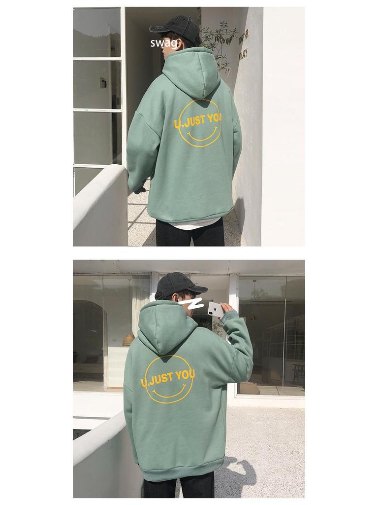 2022 Pánska trendy zamatová mikina s kapucňou v hongkonskom štýle - Jeseň/Zima, Veľká veľkosť, Unisex