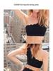 Shockproof Medium Support Backless Sports Bra with Removable Cups - Minimizes Chest Appearance for Yoga & Fitness