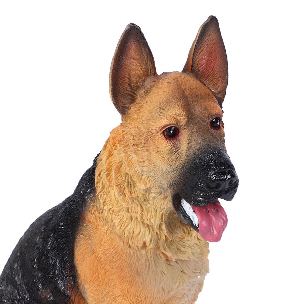 Resin Garden Landscape Simulation Dog Lawn Figurine Balcony Puppy Animal Decoration Craft